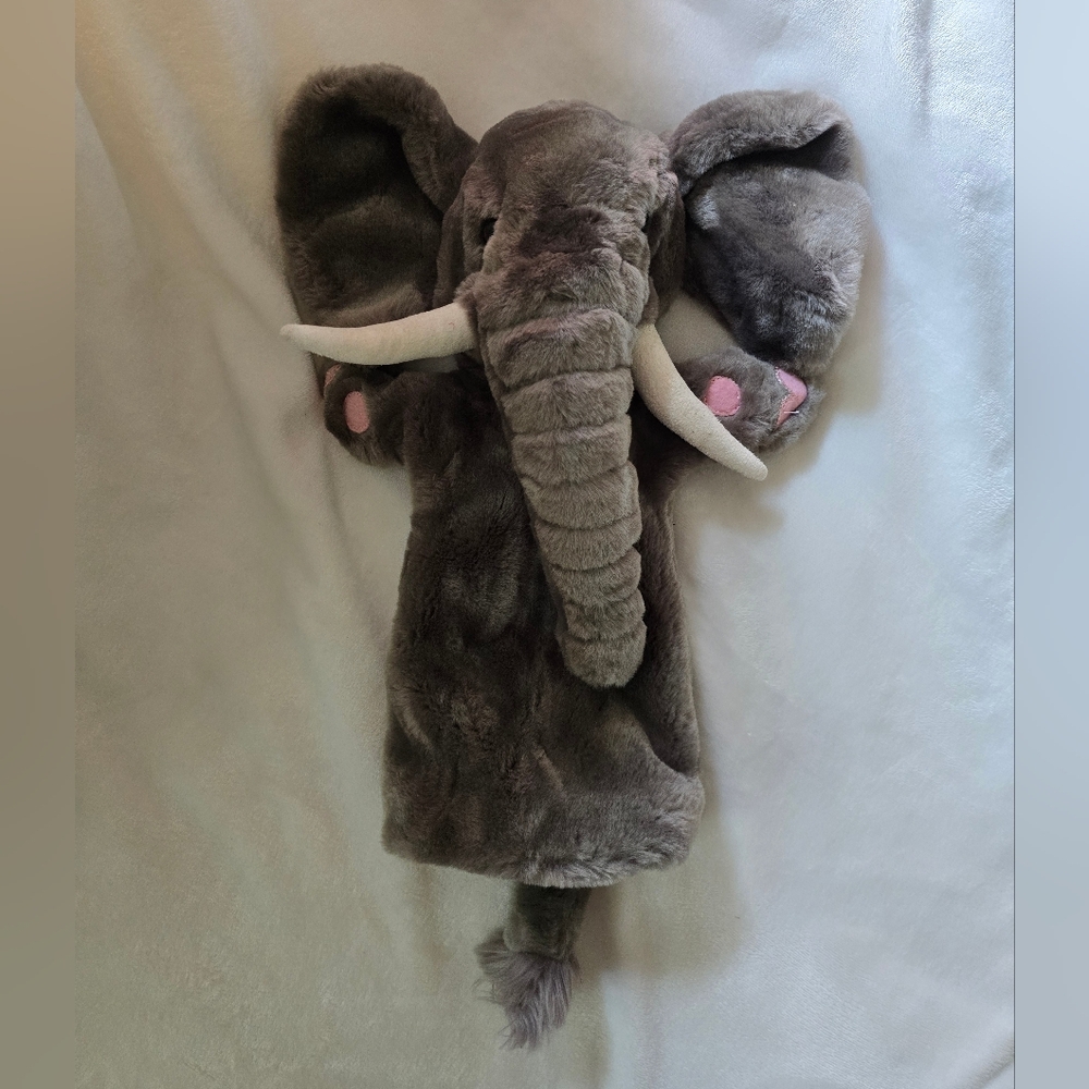 Plush Elephant Puppet, The Puppet Company